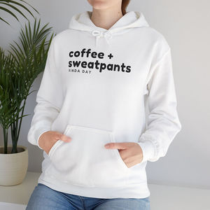 Felpa con cappuccio Unisex caffè e pantaloni di tuta accogliente felpa con cappuccio per gli amanti - Product Image 1