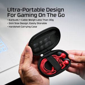 Vente en gros d'écouteurs HyperX Cloud Earbuds III, écouteurs de jeu filaires 3,5 mm, multiplateformes, design d'embouts <span class=keywords><strong>auriculaires</strong></span> de 4 tailles, commandes intégrées, micro intégré - Product Image 5