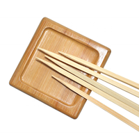 Brochettes en bois de bambou jetables pour barbecue, camping et fête, estampage à chaud, vente en gros, 2026