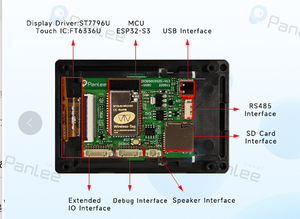 Carte de développement ESP32 adaptée au WT32-SC01 PLUS 16 Mo avec écran LCD HMI 3,5 pouces, écran tactile, moniteur ESP32S3 - Product Image 3