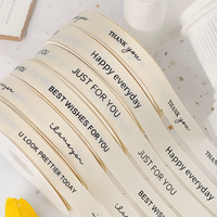 Étiquettes et étiquettes en tissu imprimé personnalisé de luxe pour vêtements et textiles de maison ruban d'emballage cadeau ruban rosette
