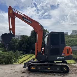 Original Korea Used Doosan DH55 Mini Crawler Excavator 5.5 Ton Second Hand Small Hydraulic <b>Digger</b> Low Working Hours For Construc - Product Image 1