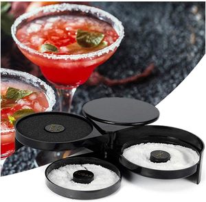 Recipiente de Plástico Reutilizable de 3 Niveles para Bordear Vasos, Herramienta para Bartender, Caja de Sal para Margaritas y Cócteles, Contenedor de Especias, Accesorio para <span class=keywords><strong>Bar</strong></span> - Product Image 5