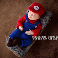 Mohair Nouveau-né Photographie Chapeau Pieds Barboteuse Tricoté à la Main Animal Jumpsuit Cartoon Figure Costume Bébé Photo Shooting Outfit