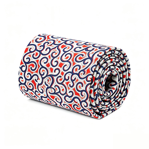 <span class=keywords><strong>Tissu</strong></span> africain imprimé à la cire parfumée à l'huile de rose, 100% coton satiné, motif Ankara royal, rayures <span class=keywords><strong>bleu</strong></span> clair et feuilles de vigne, 6 yards, pour foulard - Product Image 3