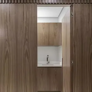 CBMmart Professional Frameless secret doors wood veneer invisible flush wooden concealed hidden room frameless doors