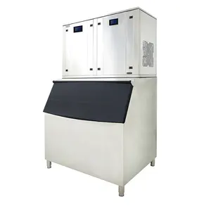 Mesin pembagi komersial 1000kg mesin pembuat es batu pembuat untuk makanan ringan Bar kafe sektor perhotelan Supermarket