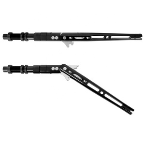 Componentes de caña de pescar de aluminio ajustables para pesca de grandes especies, con extremo curvado para trolling - Product Image 1