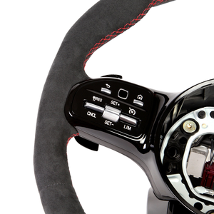 غطاء عجلة قيادة جلدي مخصص عالي الجودة لسيارات مرسيدس-بنز AMG - Product Image 4