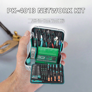ชุดเครื่องมือติดตั้งกล่องเชื่อมต่อไฟเบอร์ FTTH RJ45 รุ่น PK-4013 พร้อม MT-7031 CP-376kx รับประกัน 1 ปี PK-4013 ไฟเบอร์เทอร์มินัล - Product Image 1