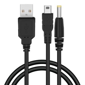 Alimentation cc et mini 5 broches <span class=keywords><strong>2</strong></span> en 1 câble de charge de données USB cordon de chargeur pour <span class=keywords><strong>Sony</strong></span> <span class=keywords><strong>PSP</strong></span> 3000/<span class=keywords><strong>PSP</strong></span> Silm & Lite 1000/2000 PS3 MP3 etc. - Product Image 2