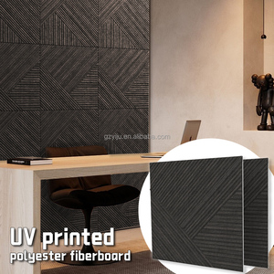 Woodgrain thu hoạch chéo tấm âm thanh-gạch ốp tường hấp thụ âm thanh trang trí với thiết kế mô hình 3D cho văn phòng phòng ngủ gia đình - Product Image 5