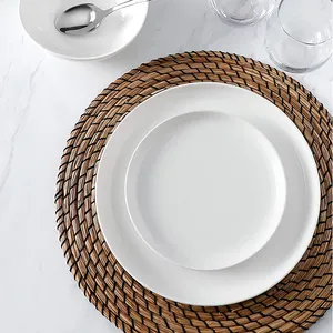 Karosa Dinnerware Set Royal Gold Embossed Dinnerware Sets Luxury White Porcelain Dinnerware