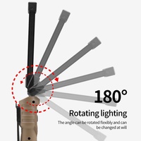 Lampe de travail pliable ABS rechargeable par USB avec base magnétique, idéale pour les urgences routières en extérieur et les réparations automobiles