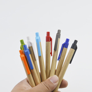Penna a sfera in carta riciclata biodegradabile eco-compatibile con Logo personalizzato 1.0mm di larghezza di scrittura di alta qualità - Product Image 2