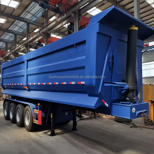 Semi-<span class=keywords><strong>remorque</strong></span> <span class=keywords><strong>benne</strong></span> arrière robuste à 3 ou 4 essieux, capacité 60-80 tonnes, 45 m³, avec <span class=keywords><strong>benne</strong></span> basculante arrière de haute qualité - Product Image 4
