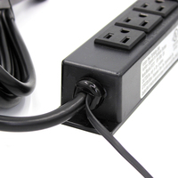Multiprise murale 10A USA ETL pour l'Australie, 4 prises CA, 2 ports USB-A, cordon d'extension de 1m pour bureau