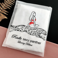 Sac Zippé en Plastique Refermable avec Logo Imprimé Personnalisé, Finition Mate Dépolie, Idéal pour l'Emballage de Vêtements (T-Shirts)
