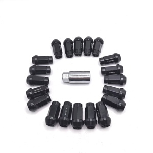 Écrous de roue en alliage d'aluminium noir forgé pour Benz BMW <span class=keywords><strong>Porsche</strong></span> Audi VW M14x1.5 - Product Image 3