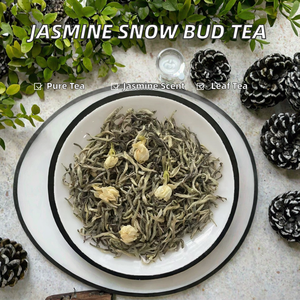 Thé Vert Bio Mélangé au Jasmin en Gros, Qualité Supérieure, en Vrac, Floral, Doux, Caféiné, Sans Sucre, Sachet de 50g - Product Image 2