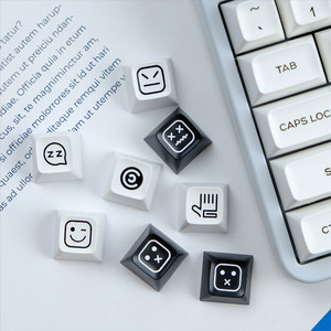 Qxa hồ sơ Bow Doubleshot Keycaps 160 + phím đầy đủ thiết lập cho DIY Bàn Phím Cơ khí 6.25u 7u Spacebar ISO nhập phím - Product Image 3