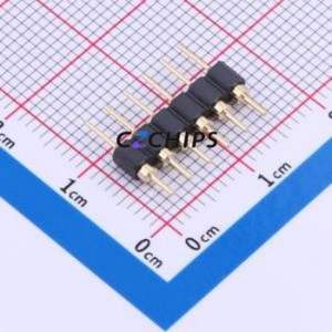 PZ254-1-06-Z-C Pin Header Through hole Component (THT),P=2.54mm Connector 1x6P 2.54mm Round Pin Through Hole - Product Image 1