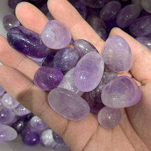 Vente en gros de pierres d'améthyste légère polies en quartz naturel pour la décoration intérieure - Product Image 5