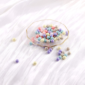 Ice Cream Colored Acrylic Round <b>Beads</b> 6MM 8MM 10MM <b>Loose</b> <b>Beads</b> For Bracelet Making DIY Jewelry Making Materials - Product Image 4