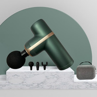 Pistola de Masaje Corporal Eléctrica Vibatrion con 10 Cabezales, 4 Velocidades, Batería de 2000 mAh, Logotipo Personalizado, Uso en Automóviles, Hoteles y Autocaravanas