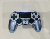 Control Inalámbrico BT para PS-4, Joystick con Función Completa, Barra de Luz, Vibración de Doble Motor, Giroscopio, Delgado, para PS2, PC, Juegos Móviles, Smart TV