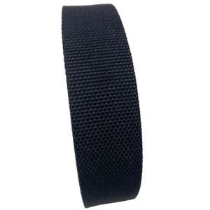 Black Pearl Herringbone Twill Cotton Webbing 3/4 pulgadas 25mm 1,25 ''38mm 2 pulgadas en stock - Product Image 5