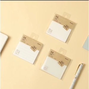 Notes autocollantes saveur originale 3x3 50 feuilles vierges lignées transparentes YS-603 604 607 pour usage bureautique - Product Image 1
