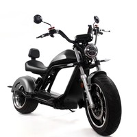 Meilleures ventes 2023 : Moto électrique adulte 3000W 45Ah avec freins à disque hydrauliques avant et arrière, pneus larges, E-Chopper