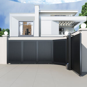 Portes pliantes coulissantes automatiques d'alliage d'aluminium de porte rétractable électrique intelligente durable pour l'hôtel de parc de cour de villa de jardin - Product Image 4