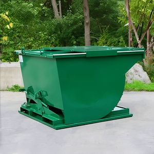 Bennes basculantes en acier à grande capacité personnalisables / Accessoires pour chariot élévateur à benne basculante / Benne à déchets / Benne à ferraille 1-10 m³ - Product Image 5