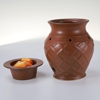 Diffuseur électrique de cire en céramique gaufrée, brûleur d'encens électrique, lampe chauffe-cire, chauffe-bougie, lampe à parfum, brûleur de cire aromatique