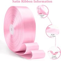 Ruban en polyester satiné simple face avec impression de logo personnalisé pour emballage cadeau, fleurs, mariage, anniversaire, gâteau, fête, vacances