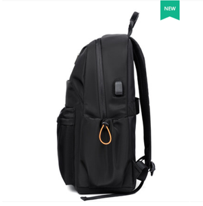 Sac à dos pour ordinateur portable Oxford décontracté minimaliste de 15,6 pouces avec logo personnalisé pour hommes, imperméable, portable, avec port USB - Product Image 4