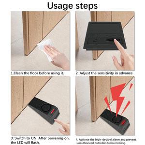 Alarma <span class=keywords><strong>de</strong></span> Puerta Interior Portátil con Sonido y Luz para el Hogar y Hoteles - Product Image 2
