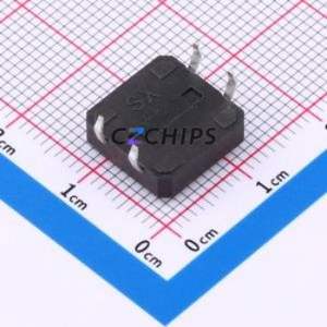 BX-TS-26-121243CJ Tactile Switch Through hole-4P,12x12mm Switch Single Pole Single Throw Round Button 2.6N Through Hole - Product Image 2