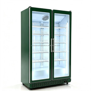 Vitrine commerciale 2026 entièrement vitrée à 2 portes avec réfrigération circulante pour la préservation de la fraîcheur - Product Image 4