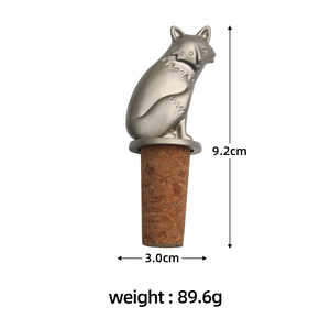 Custom Wine Cork Bottle Cap Stopper Mini Wooden Glod Pink Vinc <strong>Cat</strong> Wine Cork Mix With <strong>Figurine</strong> - Product Image 1
