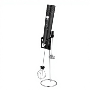 Mousseur à <span class=keywords><strong>lait</strong></span> électrique portable USB 3 vitesses en plastique ABS rechargeable pour café, latte art, cappuccino, matcha - Product Image 2