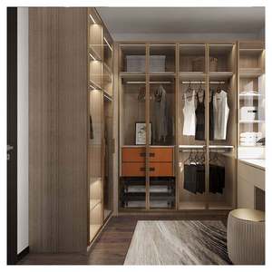 Sliding Closet Ultra Fast and Elegant All Set Modern Luxurious Modular Solid Wooden Wardrobe Clothes Organizer Closet Designs - Product Image 5