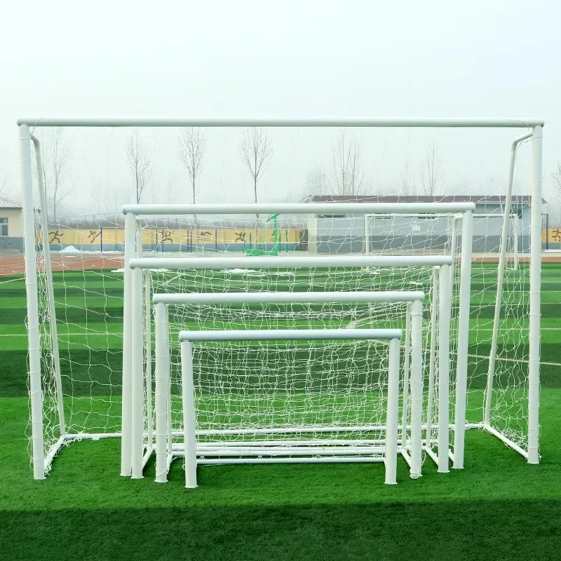 Factory Direct Supply Steel Football Goal Posts Portable Soccer Goal with Football Nets