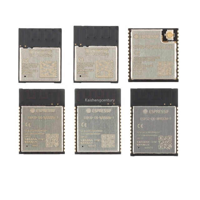 ESP32-C6-WROOM-1 N16 N8 N4 ESP32-C6-WROOM-1U ESP32-C6-MINI-1-H4 N4 2.4G Wi-Fi 6 Ble 5 Wifi Wireless Module Zigbee 3.0 Thread SPI
