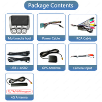 Radio para Auto Android para Honda Fit City Jazz 2002-2007 Compatible con WIFI BT AM FM Reproductor Multimedia para Auto