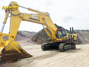 Excavadora <span class=keywords><strong>Komatsu</strong></span> <span class=keywords><strong>PC1250</strong></span> usada para excavaciones de tierras a granel, cantera con componentes centrales, Motor, bomba, caja de cambios, cojinete de engranajes, PLC - Product Image 3