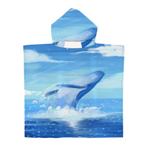 Ponchos de <span class=keywords><strong>Surf</strong></span> Personalizados para <span class=keywords><strong>Mujer</strong></span>, de Microfibra de Poliéster Estampado, con Capucha, de Secado Rápido, Antiarena, para Verano, para Adultos y Niños, Toalla de Playa para Cambiarse - Product Image 5