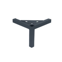 Pieds de canapé en métal triangulaires noir mat en forme de Y, pieds de meuble TV, pieds de table basse noir mat, pour la maison et le bureau, prix abordable